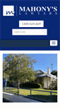 Mobile Screenshot of mahonys.net.au